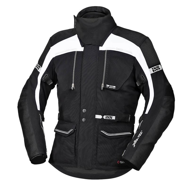 Textilní bunda iXS Traveller-ST Black / White