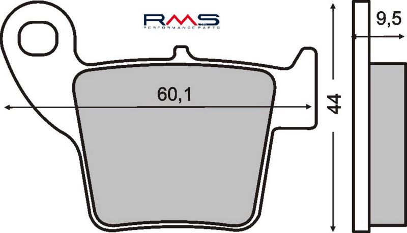 Brzdové destičky RMS 225100660 organické