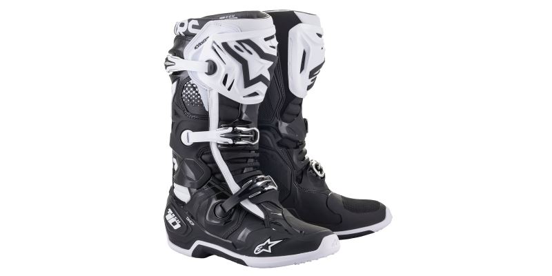 Boty TECH 10 2022, ALPINESTARS (černá/bílá)