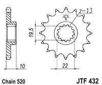 Řetězové kolečko JT JTF 432-12 12 zubů, 520