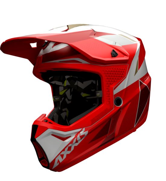 Motokrosová helma AXXIS WOLF bandit b5 matt red