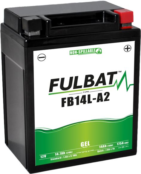 Gelová baterie FULBAT FB14L-A2 GEL (12N14-3A) (YB14L-A2 GEL)
