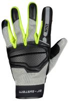 Letní rukavice iXS Evo-Air Black / Light Grey / Neon Yellow