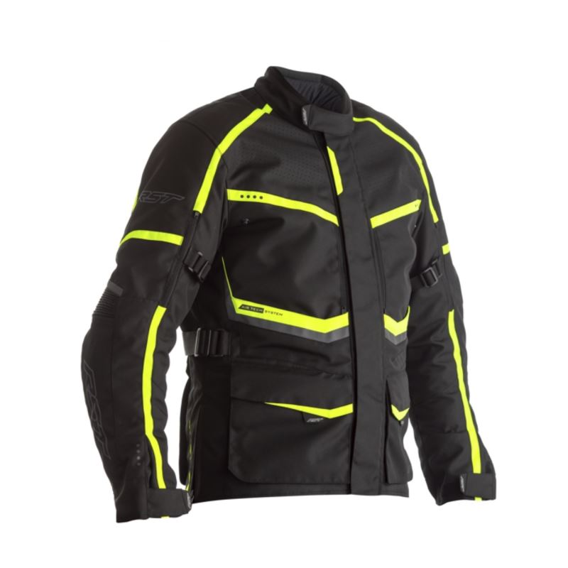 Textilní bunda RST 2361 Maverick CE Black / Fluo Yellow
