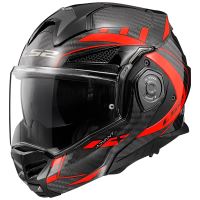Překlápěcí helma LS2 FF901 ADVANT X Carbon Future Gloss Red-06