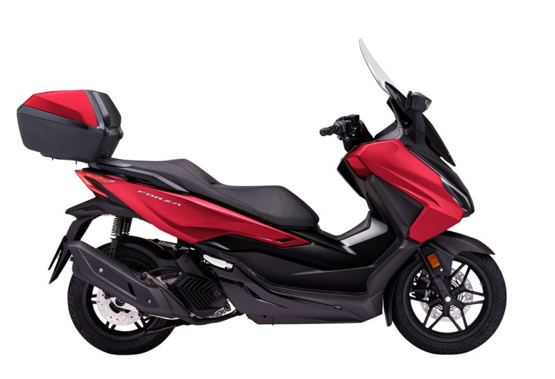 Honda Forza 125 Smart Topbox 2024 Pearl Red Siena (Demo 2024 - včetně příslušenství)