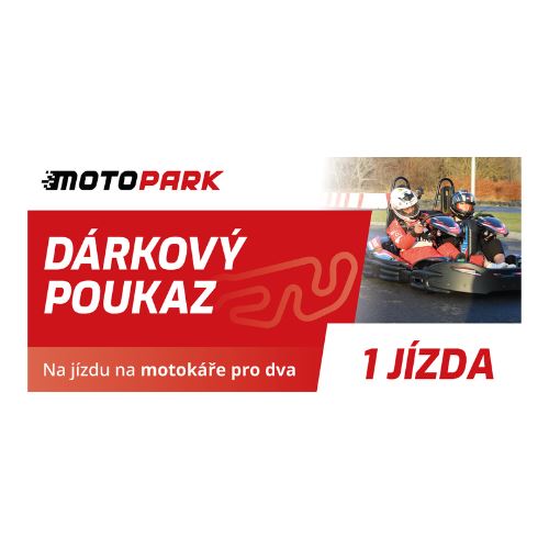 Dárkový poukaz MOTOPARK na 1 jízdu v motokáře pro dva