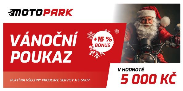 Vánoční poukaz MOTOPARK v hodnotě 5000 Kč