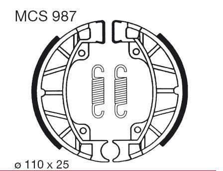 Brzdové čelisti LUCAS MCS 987