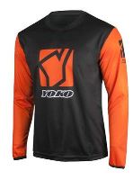 Dětský motokrosový dres YOKO SCRAMBLE černý / oranžový