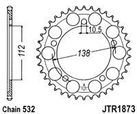 Řetězová rozeta JT JTR 1873-48 48 zubů, 532