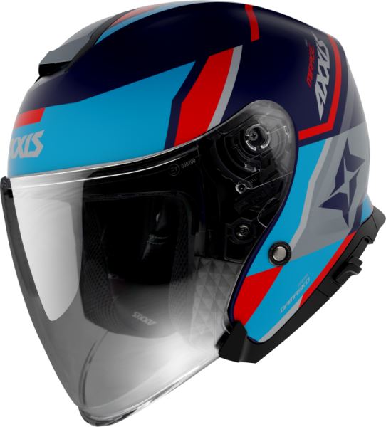 Otevřená helma AXXIS MIRAGE SV ABS damasko blue matt XL