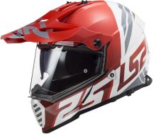 Enduro helma LS2 MX436 PIONEER EVO EVOLVE RED WHITE