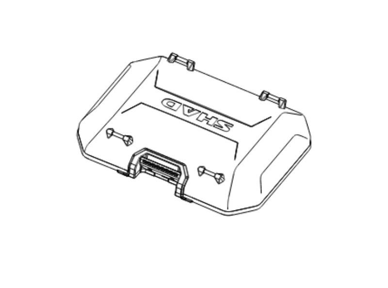 Kryt kufru SHAD TERRA 203471R hliník (top case)