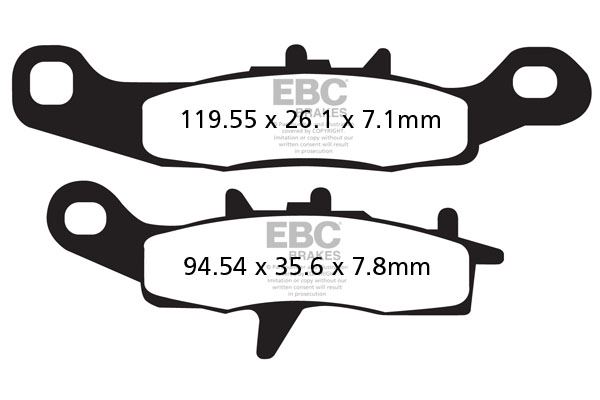 Brzdové destičky EBC FA258R