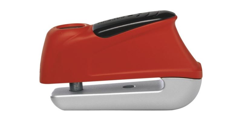 zámek na kotoučovou brzdu s alarmem 350 Trigger Alarm (průměr třmenu 10 mm), ABUS (červený)
