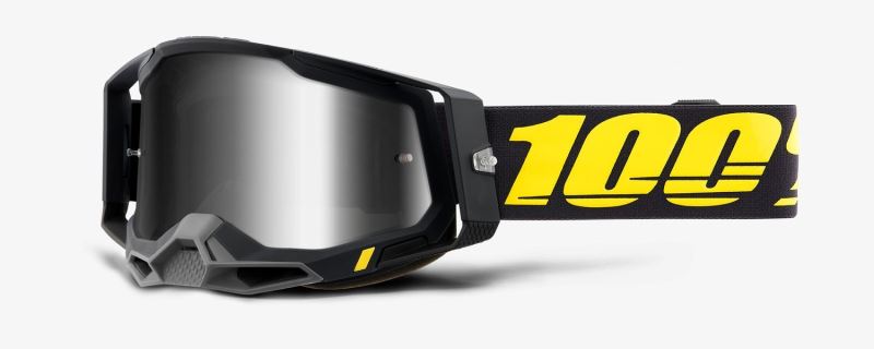 RACECRAFT 2 100% - USA , brýle Arbis - zrcadlové stříbrné plexi