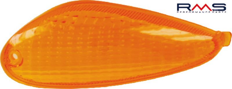 Sklo blinkru - pravé zadní RMS 246470320 oranžová Homologace