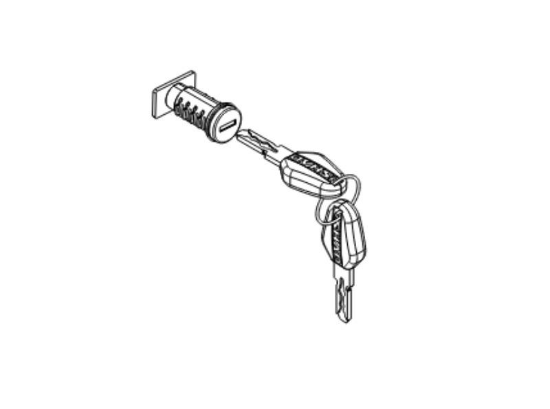 Lock kit keys SHAD TERRA D1TRBO1R (top case)