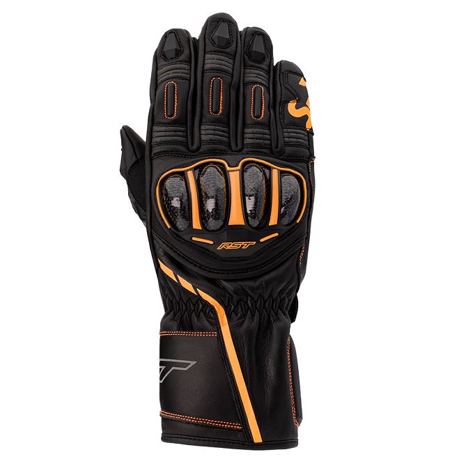 Kožené rukavice RST 3033 S1 CE Black / Antracit / Orange