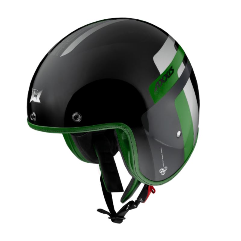 Otevřená helma AXXIS Hornet SV ABS Old Style B6 Gloss Green