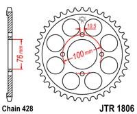 Řetězová rozeta JT JTR 1806-47 47 zubů, 428