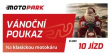 Vánoční dárkový poukaz MOTOPARK na 10 jízd v motokáře Vánoční dárkový poukaz MOTOPARK na 10 jízd v motokáře