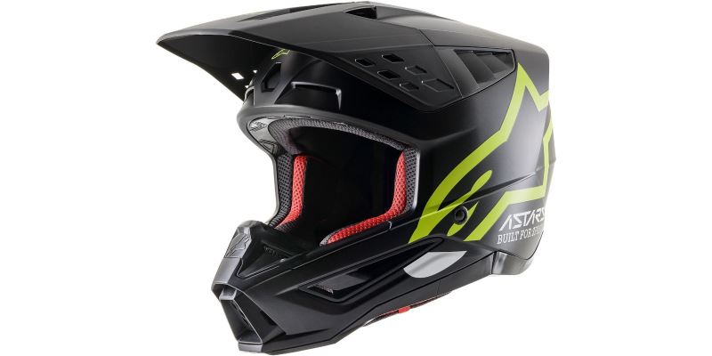 Přilba S-M5 COMPASS 2022, ALPINESTARS (matná černá/žlutá fluo)